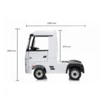 Camion Bambini 12V Mercedes Actross Bianco 3