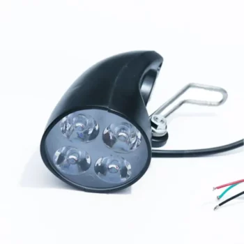 Luce bicicletta elettrica 4 LED faro anteriore faretto Ultra luminoso 36V 48V