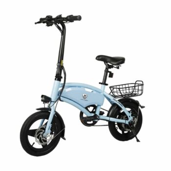 Dolphin Bici Elettrica Pieghevole  Motore 250W  Batteria 36V  Velocità massima 25kmh Blu
