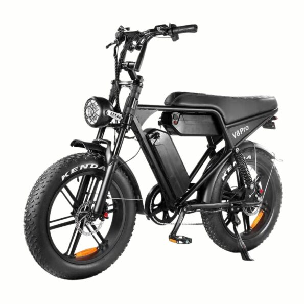BICI ELETTRICA V8 PRO MAX NERA DOPPIA BATTERIA 750W OMOLOGATA 250W 48V 30A